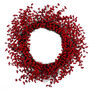 60cm Artificial Christmas Red Berry Floristry Wreath, thumbnail 1 of 6
