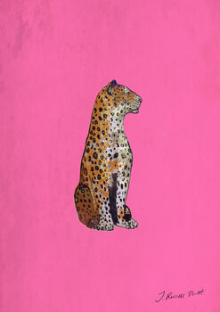 The Leopard Statue Signed Print, 2 of 2