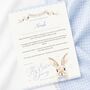 Personalized Easter Bunny Letter, Easter Basket Keepsake, thumbnail 3 of 4