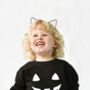 'Pumpkin Face' Halloween Children's Sweatshirt Jumper, thumbnail 5 of 7
