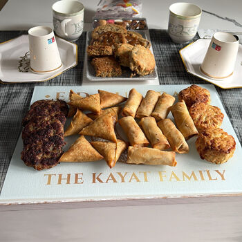 Personalised Eid Al Fitr Large Glass Serving Board, 4 of 5