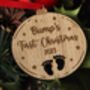 Personalised “Mummy To Be” Baby Bump Christmas Ornament – Custom Pregnancy Keepsake Decoration, thumbnail 3 of 4
