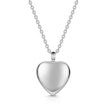 Scroll Heart Ashes Urn Necklace 925 Sterling Silver, 5 of 5