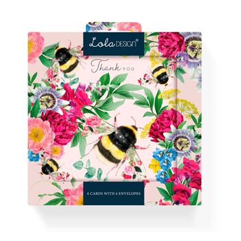 Botanical Bee Thank You Notecards, 2 of 3