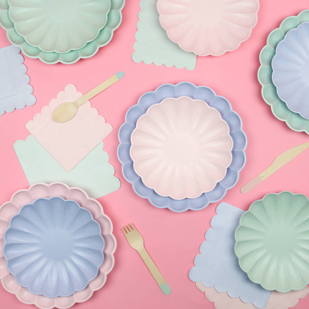 Eco Friendly Pastel Party Plates, 1 of 6
