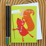 Squirrel 2nd Birthday Card, thumbnail 3 of 4