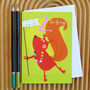 Squirrel 2nd Birthday Card, thumbnail 3 of 5