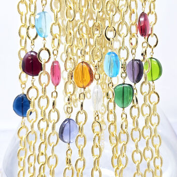 Aquamarine March Birthstone Statement Pendant Necklace, 6 of 6