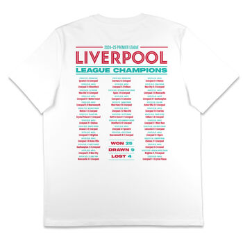 Liverpool Premier League Champions T Shirt, 5 of 8