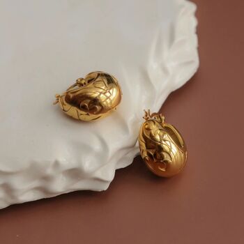 Filigree Gold Hoop Earrings, 3 of 9