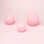G Decor Georgia Light Pink Ombre Sphere Ball Candles, thumbnail 7 of 9