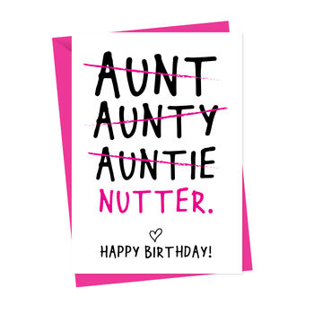Personalised Funny Auntie Birthday Card, 3 of 3