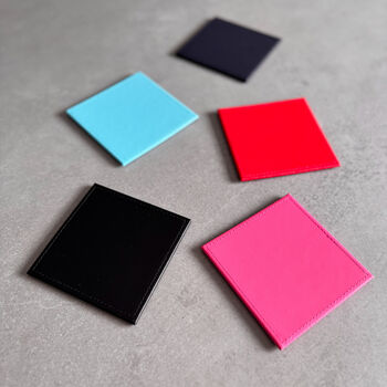 Personalised Year Leather Coaster – Birthday Or Anniversary Gift, 3 of 7