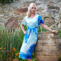 Liana Dress In Blue Ocean Print, thumbnail 1 of 4