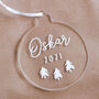 Personalised Baby's First Christmas Tree Bauble, thumbnail 3 of 5