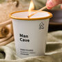 Personalised Man Cave Enamel Candle, thumbnail 2 of 6