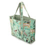 Serendipity Cotton Quilted Tote Bag Mint Jungle, thumbnail 2 of 4
