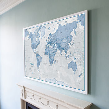 Map Of The World Art Print, 6 of 11