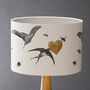 Birds And Bees Hand Gilded Lampshade, thumbnail 1 of 6