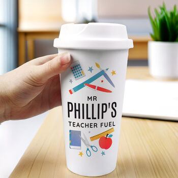 Personalised Teachers Eco Travel Cup, 2 of 5