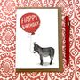 Personalised Donkey Birthday Card, thumbnail 4 of 4