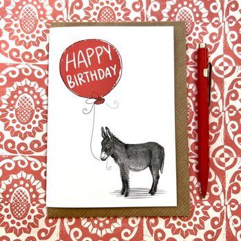 Personalised Donkey Birthday Card, 4 of 4