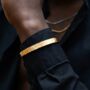Hammered Adjustable Steel Cuff Bracelet For Men, thumbnail 6 of 12