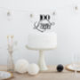100 Years Loved Birthday Party Cake Topper, thumbnail 1 of 1