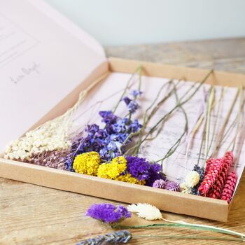 Wildflower Bright Cut Dried Flowers Letterbox Gift, 2 of 9