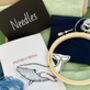 Mini Whale Embroidery Kit, thumbnail 3 of 3