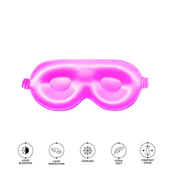 Silver Cloud Fuchsia Contoured Eye Mask, 2 of 4