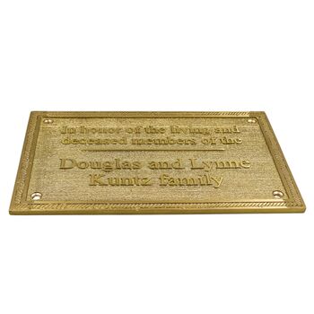 Personalised Memorial Brass Wall Plaques, 5 of 8