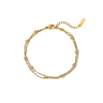 Anti Tarnish Layered Chain Bracelet, 3 of 5