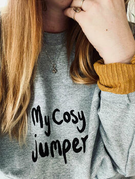 My Cosy Jumper Embroidered Sweatshirt, 3 of 7