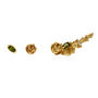 Three Rose Earring Set Diamond And Green Tourmalines, thumbnail 9 of 12