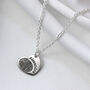 Personalised Sterling Silver Fingerprint Heart Charm, thumbnail 5 of 8