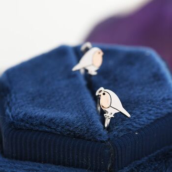 Robin Bird Cuff Earrings In Sterling Silver, 3 of 12