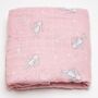 Extra Large Pink Bunny Bamboo Muslin, thumbnail 5 of 7