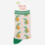 Women's Pear Fruit Bamboo Socks, thumbnail 3 of 4