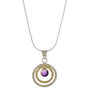 Personalised Birthstone Silver Infinity Universe Necklace, thumbnail 10 of 12