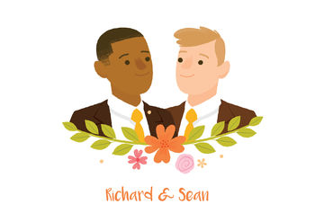Personalised Illustrated Couple Portrait, 8 of 8