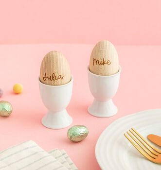 Personalised Wooden Egg Place Setting, 2 of 2