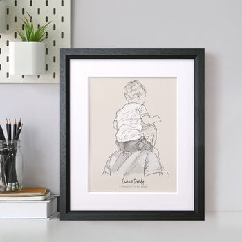 Personalised Monochrome Family Sketch, 3 of 9