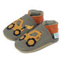 Dotty Fish Yellow Digger Soft Leather Baby Shoes With Barefoot Soles, thumbnail 5 of 8