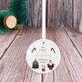 Personalised First Xmas Ceramic Ornament Gi̇ft, thumbnail 6 of 7