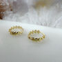 Leaf Huggie Hoops, thumbnail 4 of 5