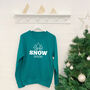 'Up To Snow Good' Unisex Ski And Snowboard Jumper, thumbnail 7 of 7