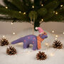 Handmade Felt Demi The Dinosaur Decoration, thumbnail 4 of 4