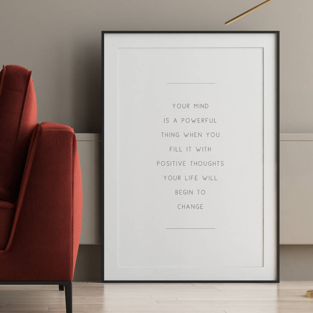 Your Mind Is A Powerful Thing Wall Print, 1 of 5