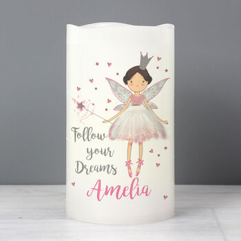 Personalised Fairy Princess Night Light LED Candle, 4 of 10